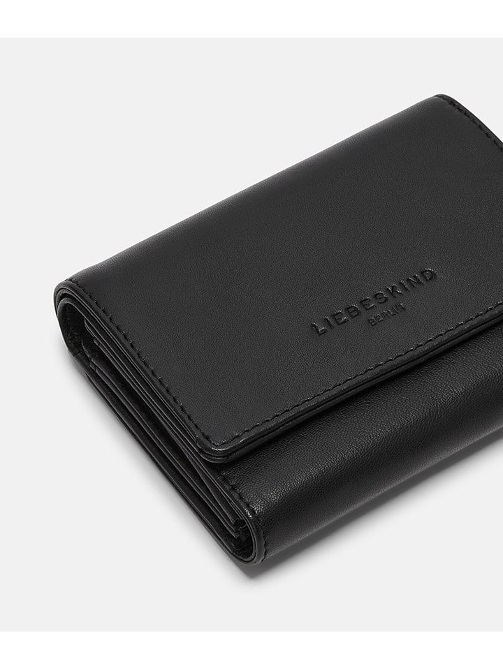 LIEBESKIND BERLIN Leder-Geldbörse in Schwarz - (B)18 x (H)12 x (T)4 cm günstig kaufen onesize