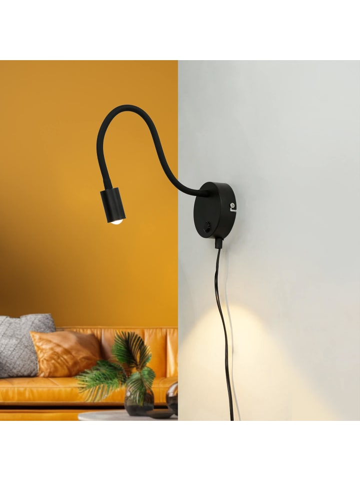 Licht-Erlebnisse Wandlampe EEK G in Schwarz günstig kaufen onesize