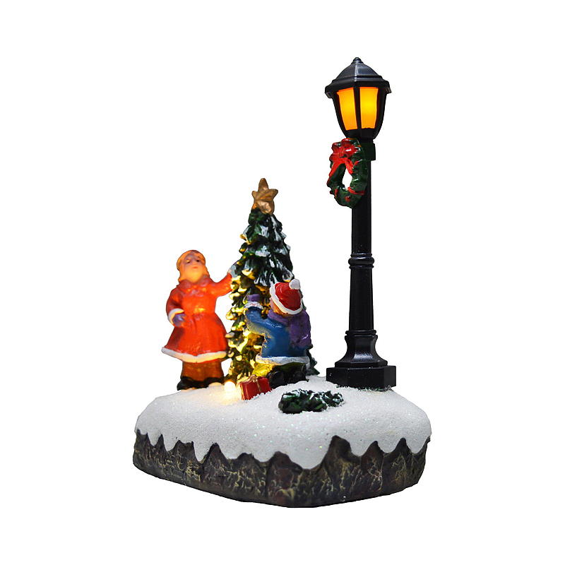 Light IT Julelandsby figur m/lys