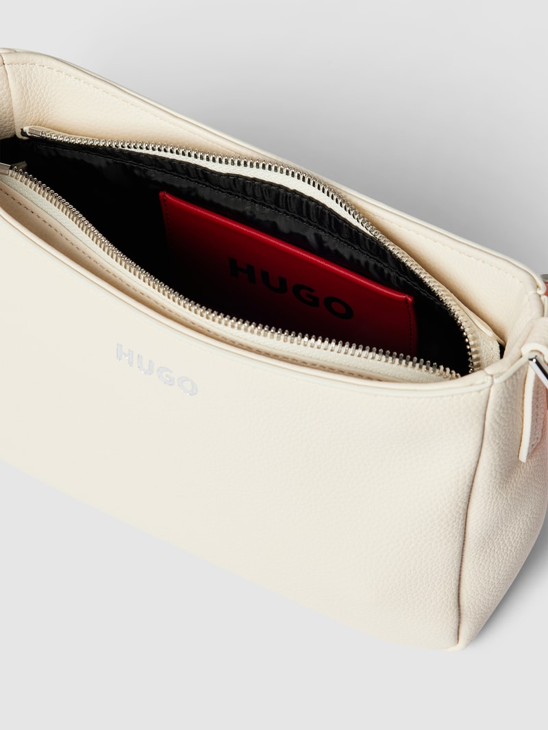 Hobo Bag mit Label-Details in offwhite