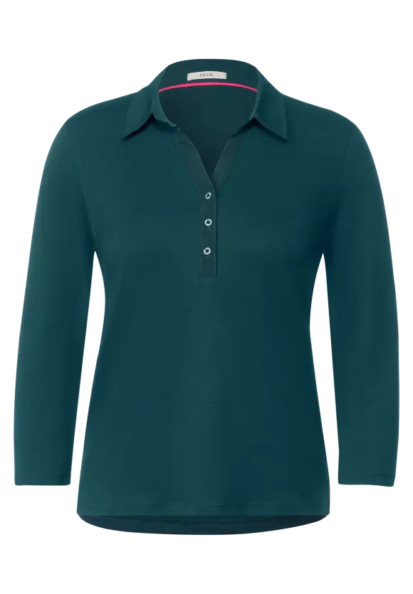 CECIL Shirt mit Polokragen