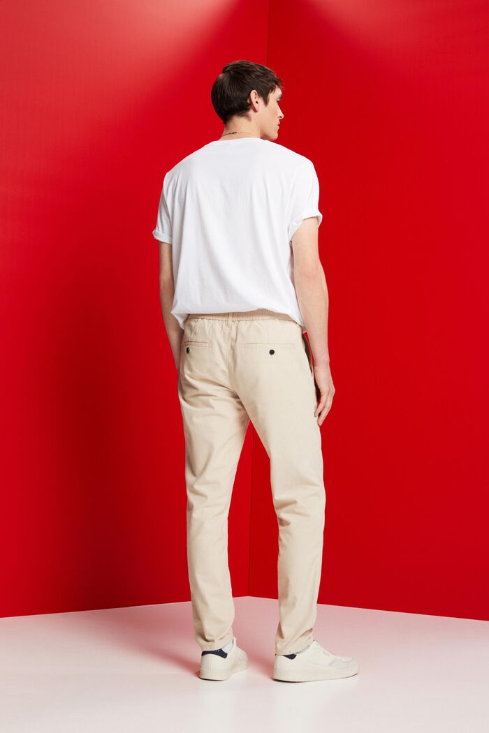Gebürstete Chinohose