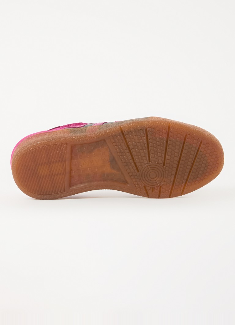 Lanvin Clay mesh sneaker with calfskin details