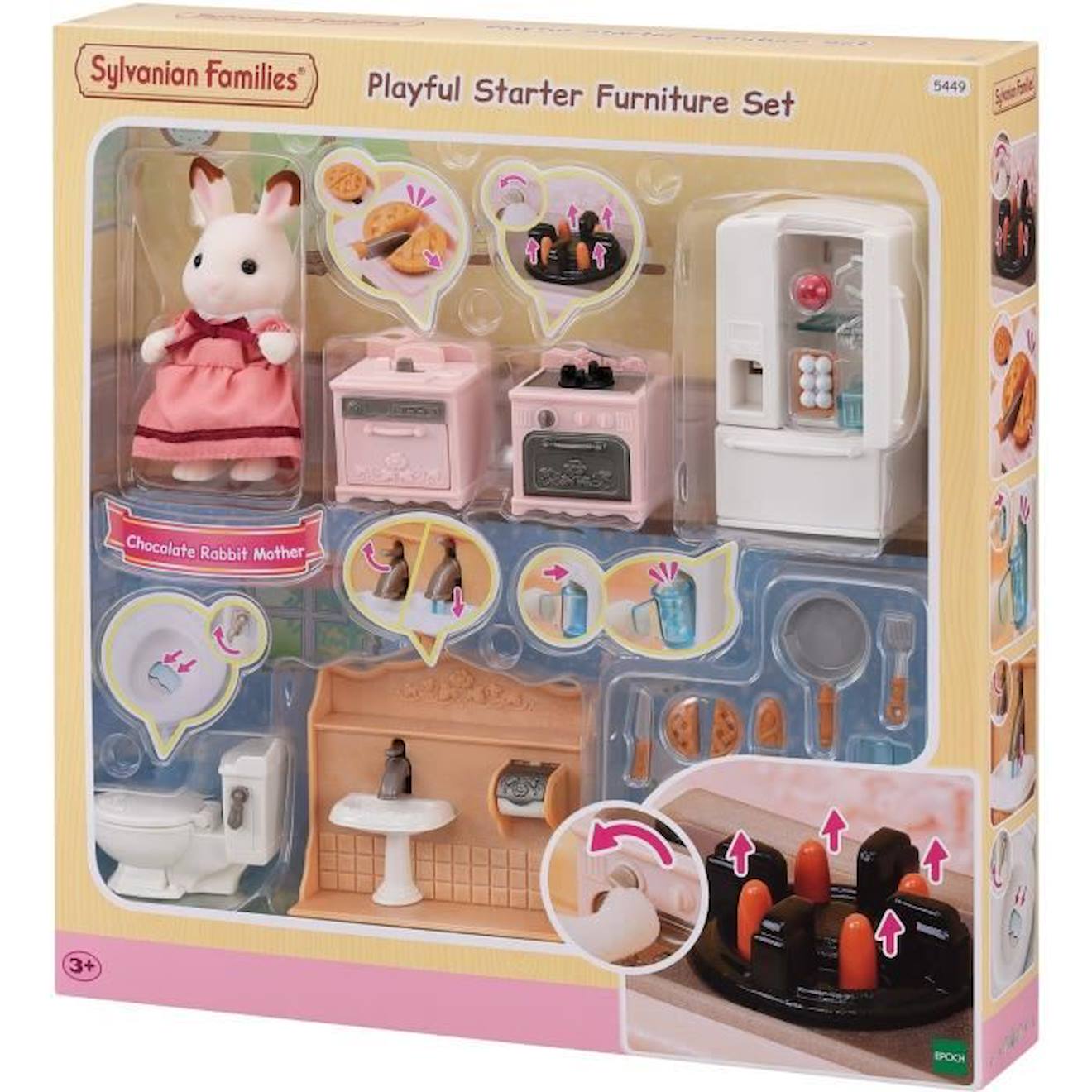 Le set d'ameublement cosy cottage et maman
