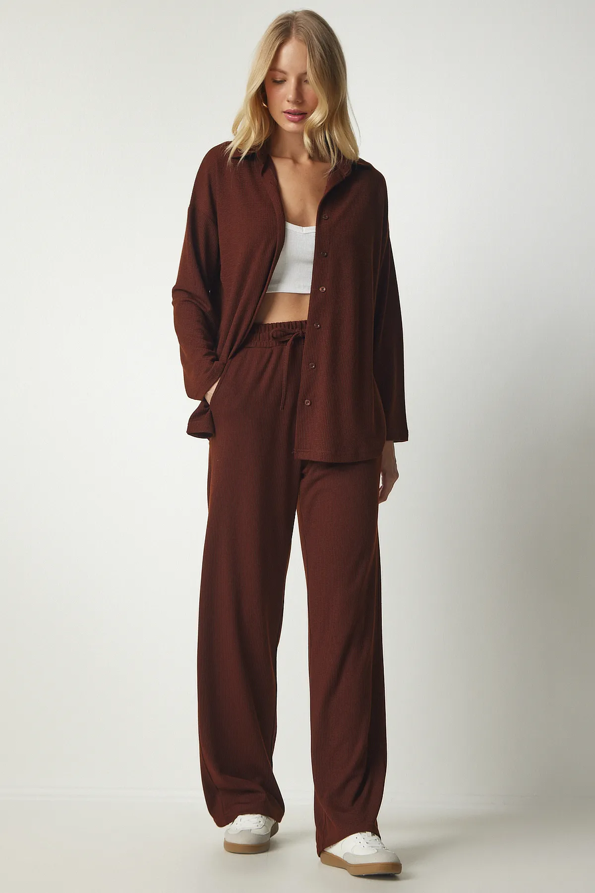 Happiness İstanbul  Zweiteiler - Braun - Regular Fit