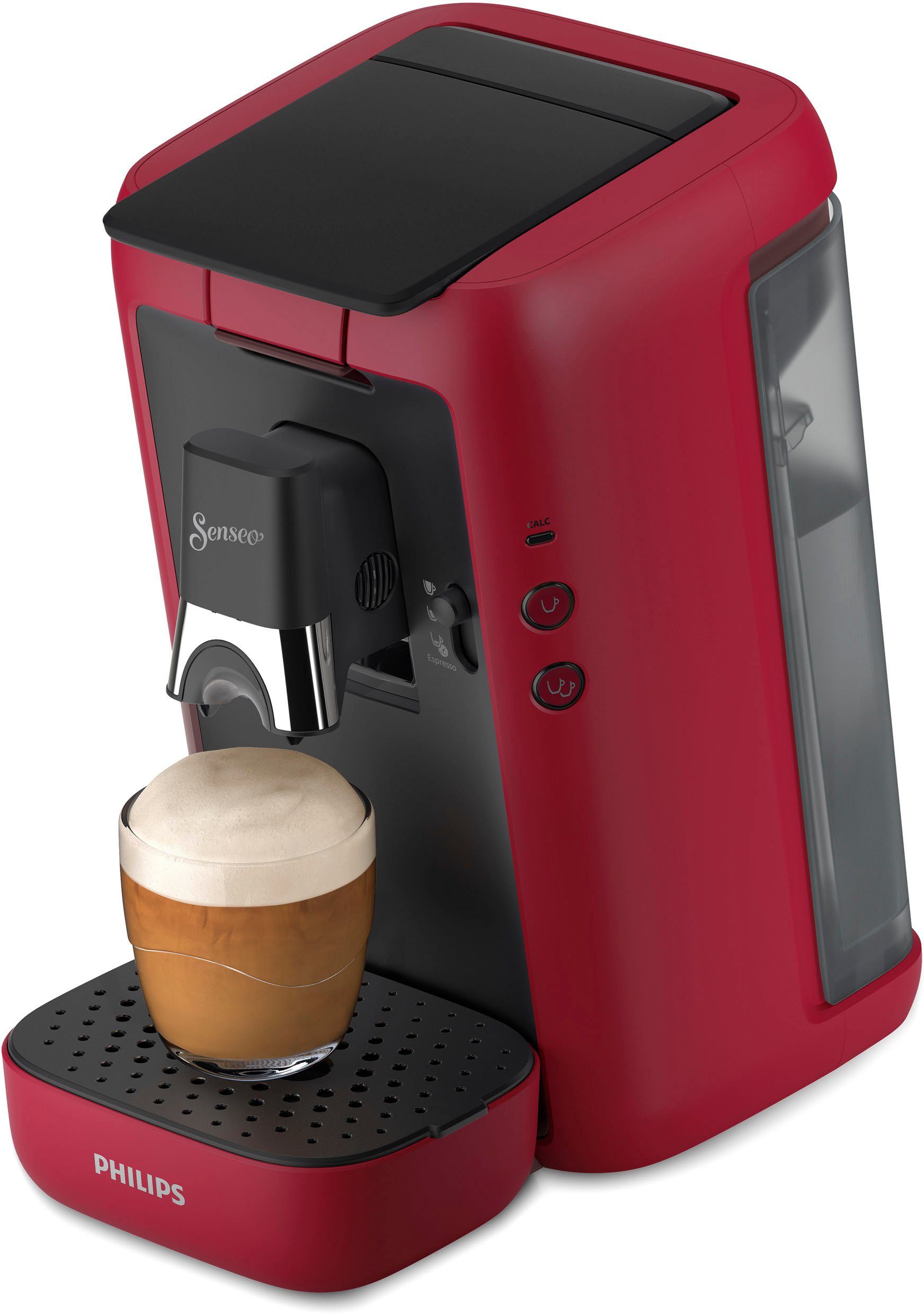 Philips Senseo Kaffeepadmaschine Maestro CSA260/90, aus 80% recyceltem Plastik, +3 Kaffeespezialitäten, Memo-Funktion, inkl. Gratis-Zugaben im Wert von € 14,- UVP
