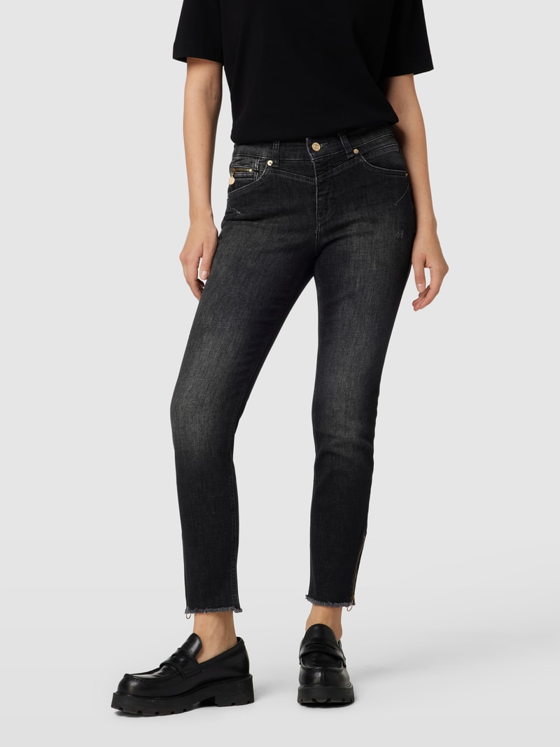 Slim Fit Jeans im 5-Pocket-Design Modell 'RICH' in dunkelgrau