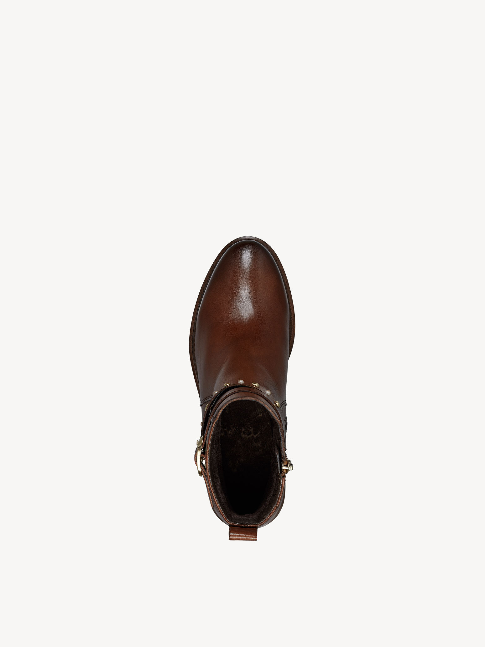 Bottine en cuir - marron