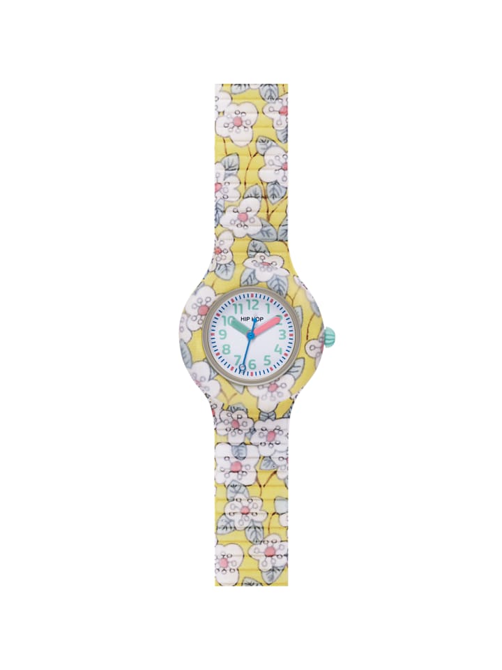 Hip Hop Analoguhr flower power weiss günstig kaufen 28