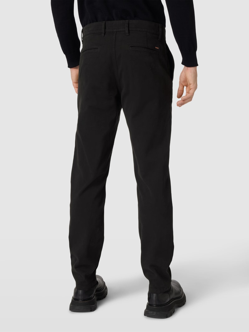 Chino mit französischen Eingrifftaschen in schwarz