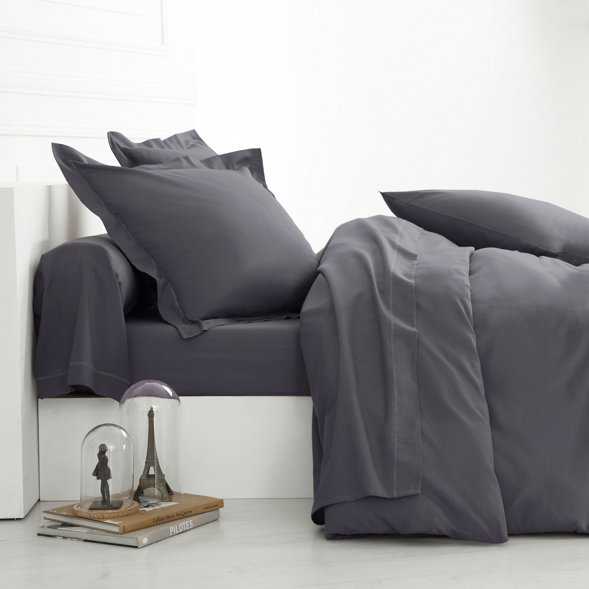Linge de lit uni coton