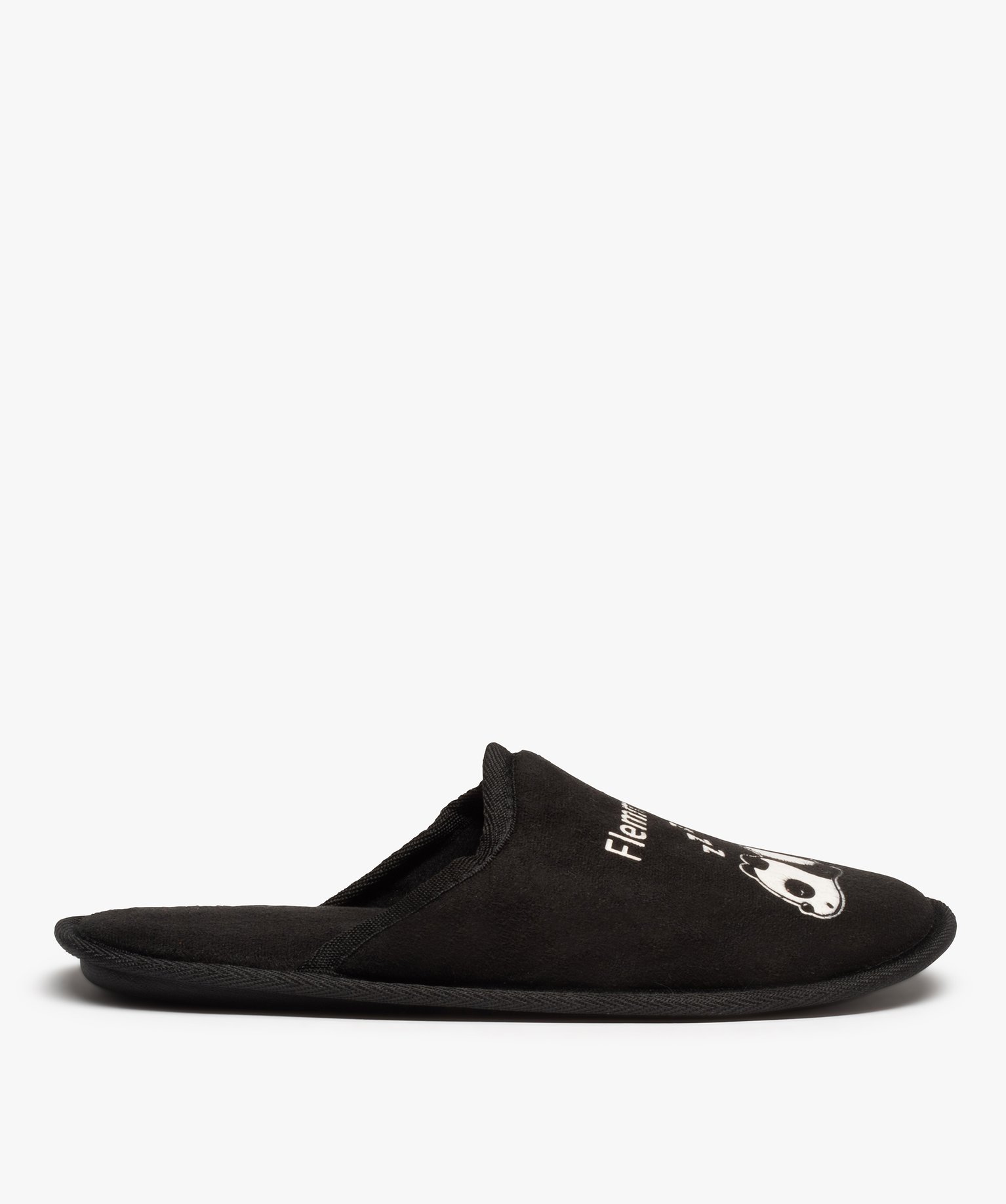 Chaussons homme mules imprimées Flemminator noir | GEMO
