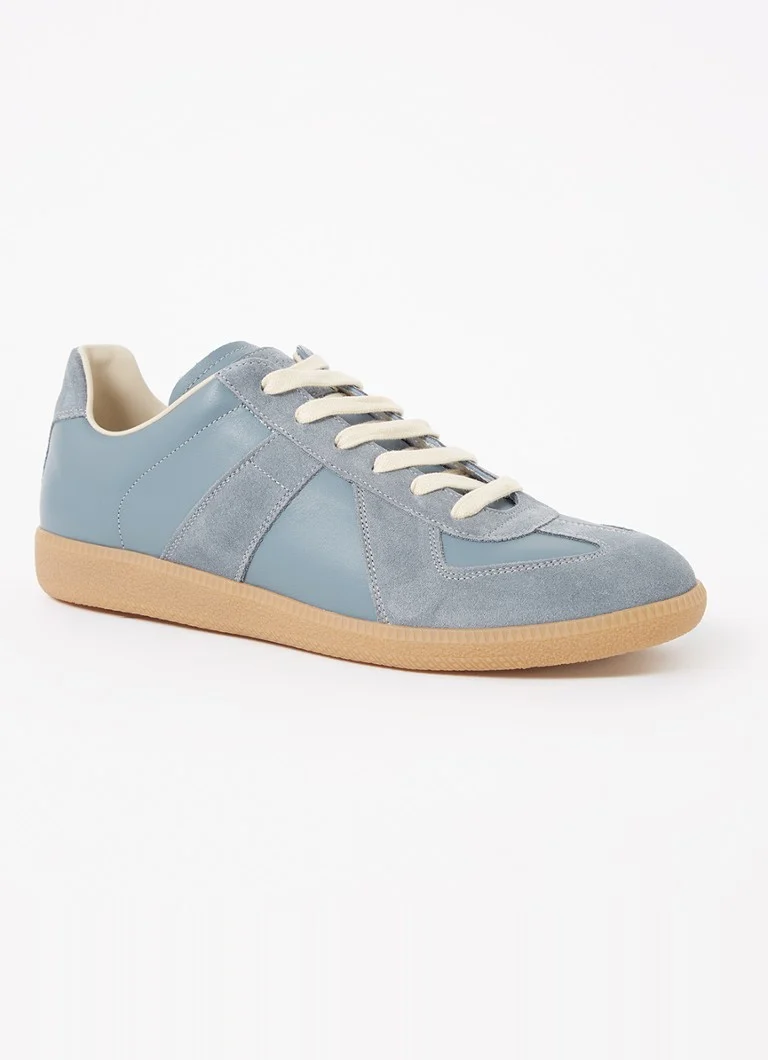 Maison Margiela Replica sneaker made of lamb leather with suede details