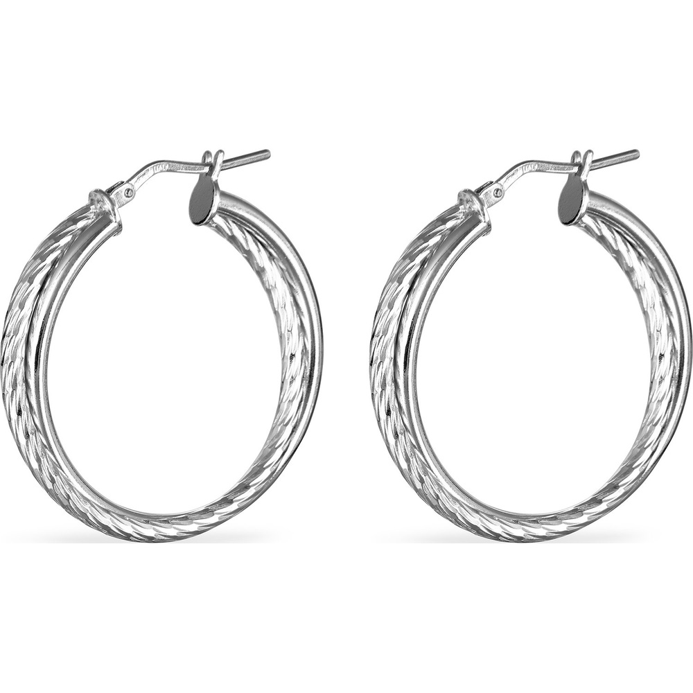 FAVS Créoles 925 Argent Boucles d'oreilles
