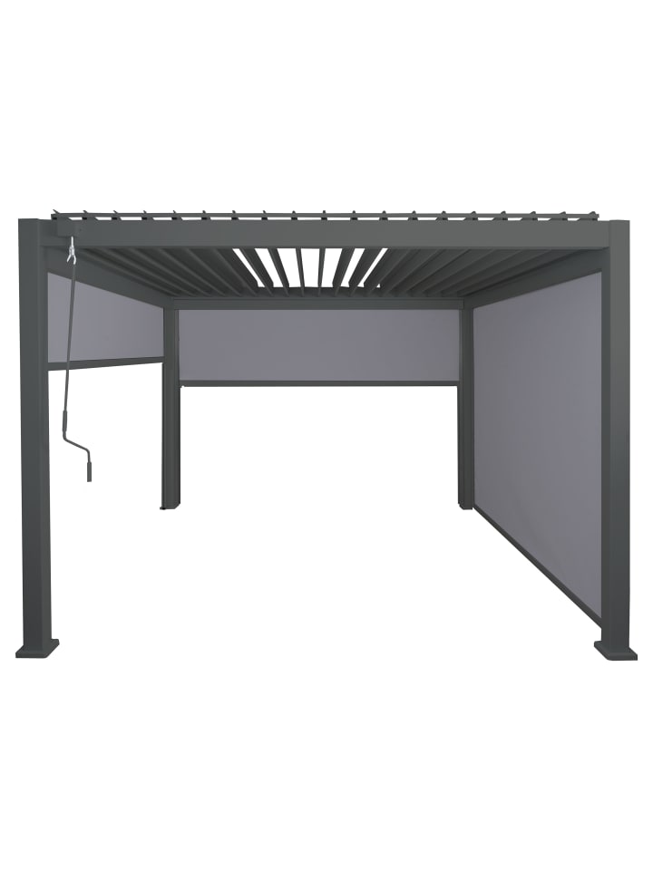 MCW Pergola N94 3x3m mit 3x Seitenwand, Anthrazit günstig kaufen onesize