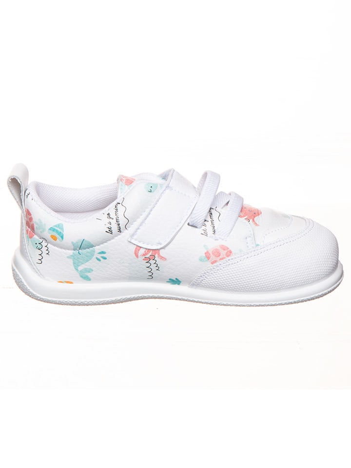 kmins Leder-Barfußschuhe in Weiß/ Bunt günstig kaufen