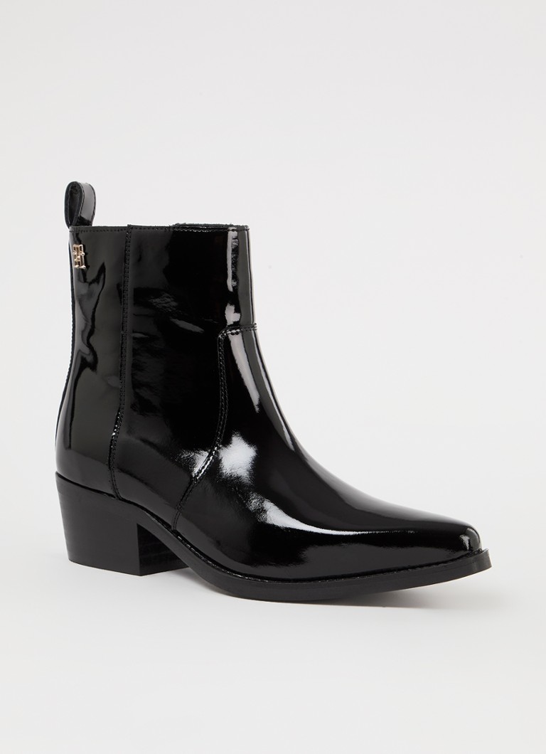 Tommy Hilfiger  Cowboy laars van lakleer met logo