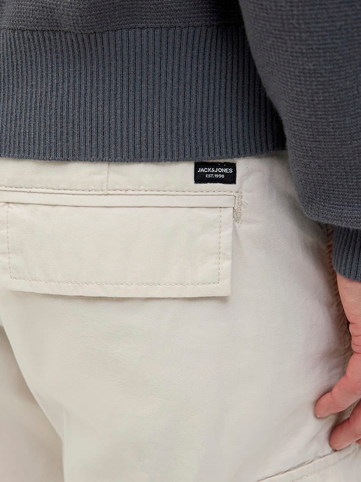 Jack & Jones Cargobermudas in Creme günstig kaufen