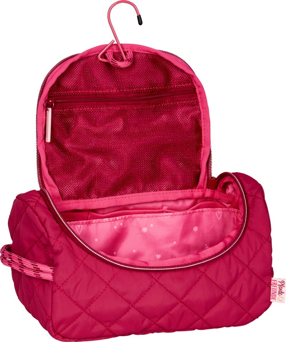 COPPENRATH DIE SPIEGELBURG Beautycase Beauty Case - Pferdefreunde - Pferde (Set, 1-tlg., 1), praktische Innenfächer und Haken z. Aufhängen