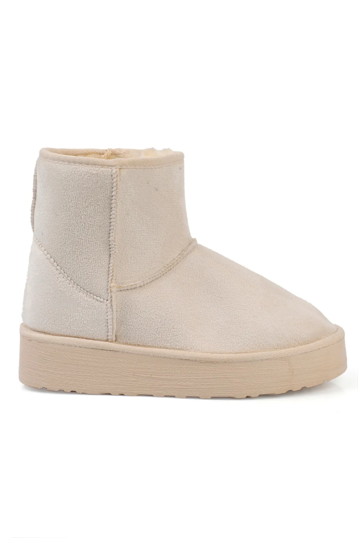 Capone Outfitters  Stiefelette - Beige - Blockabsatz