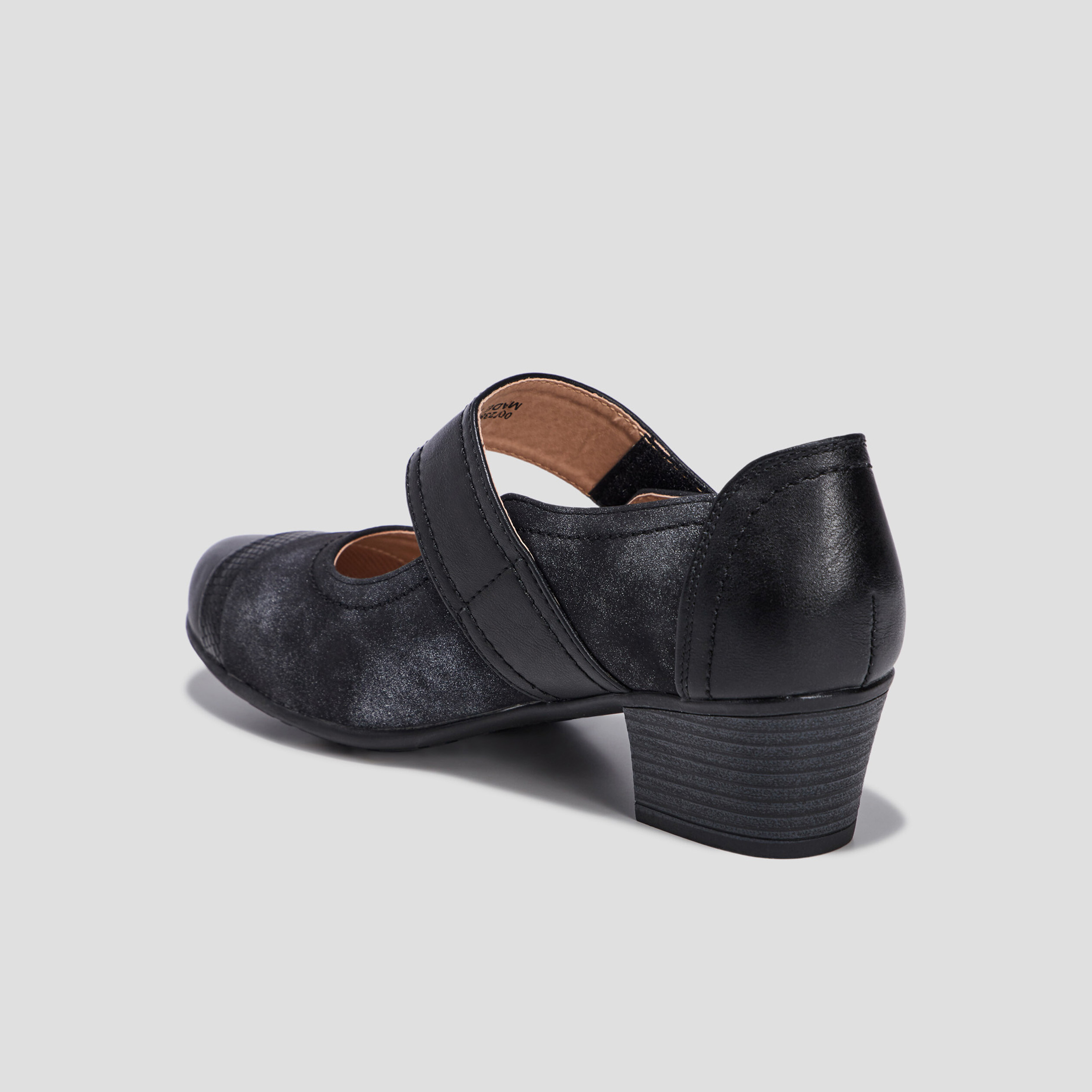 Escarpins en cuir noir femme | La Halle