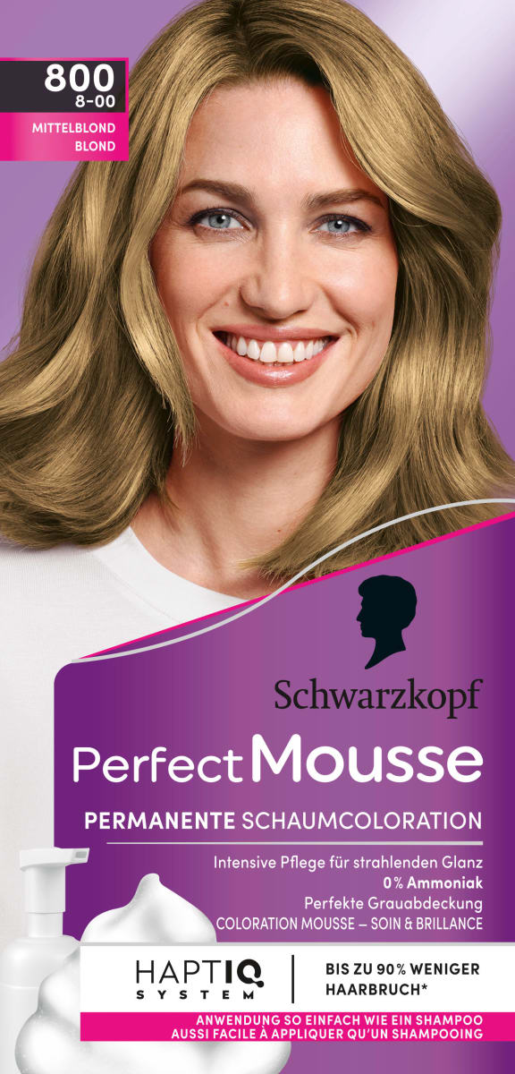 Haarfarbe Schaum 800 Mittelblond, 1 St