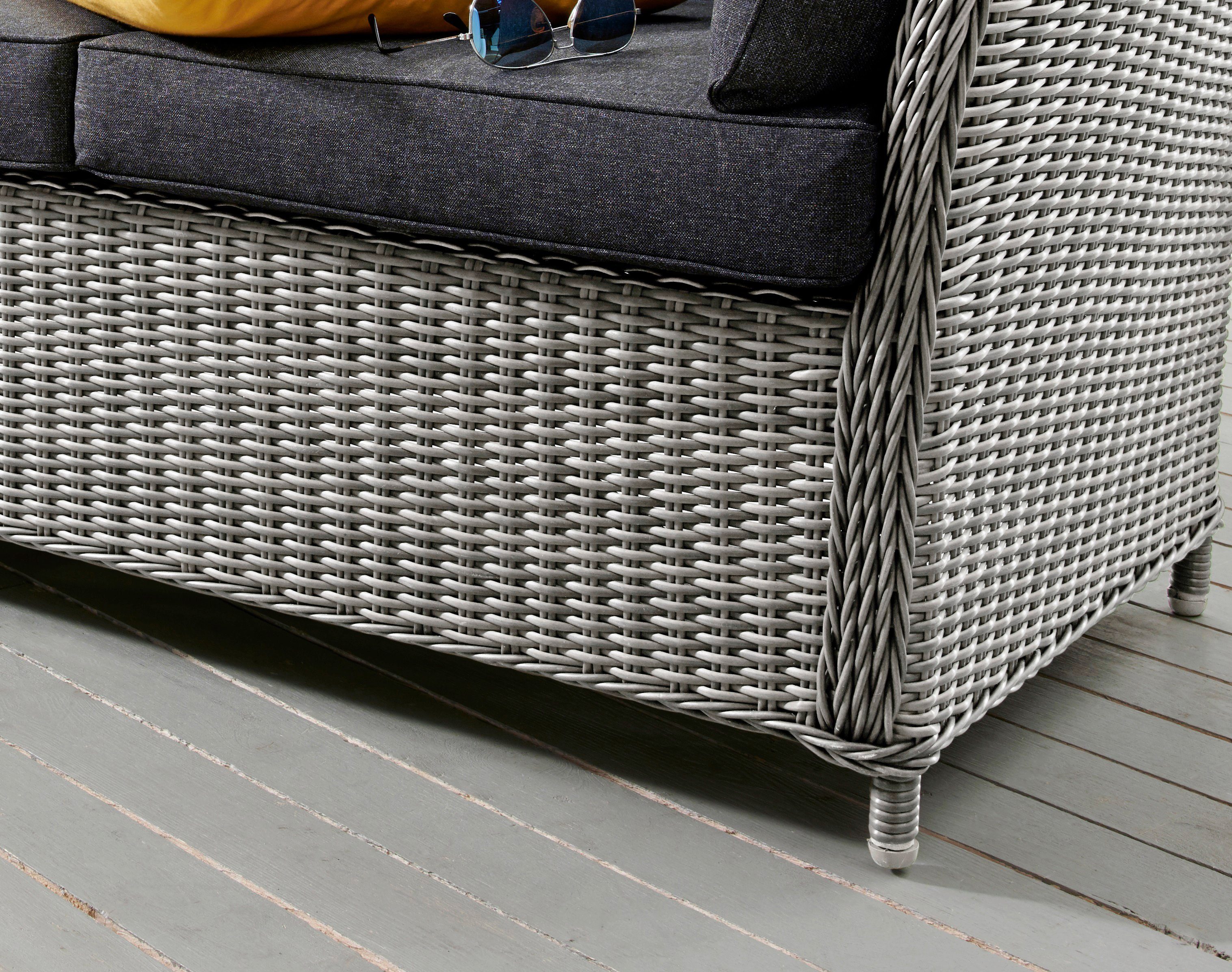 Destiny Loungesofa PALMA, Polyrattan, 3 Sitzplätze, inkl. Auflagen