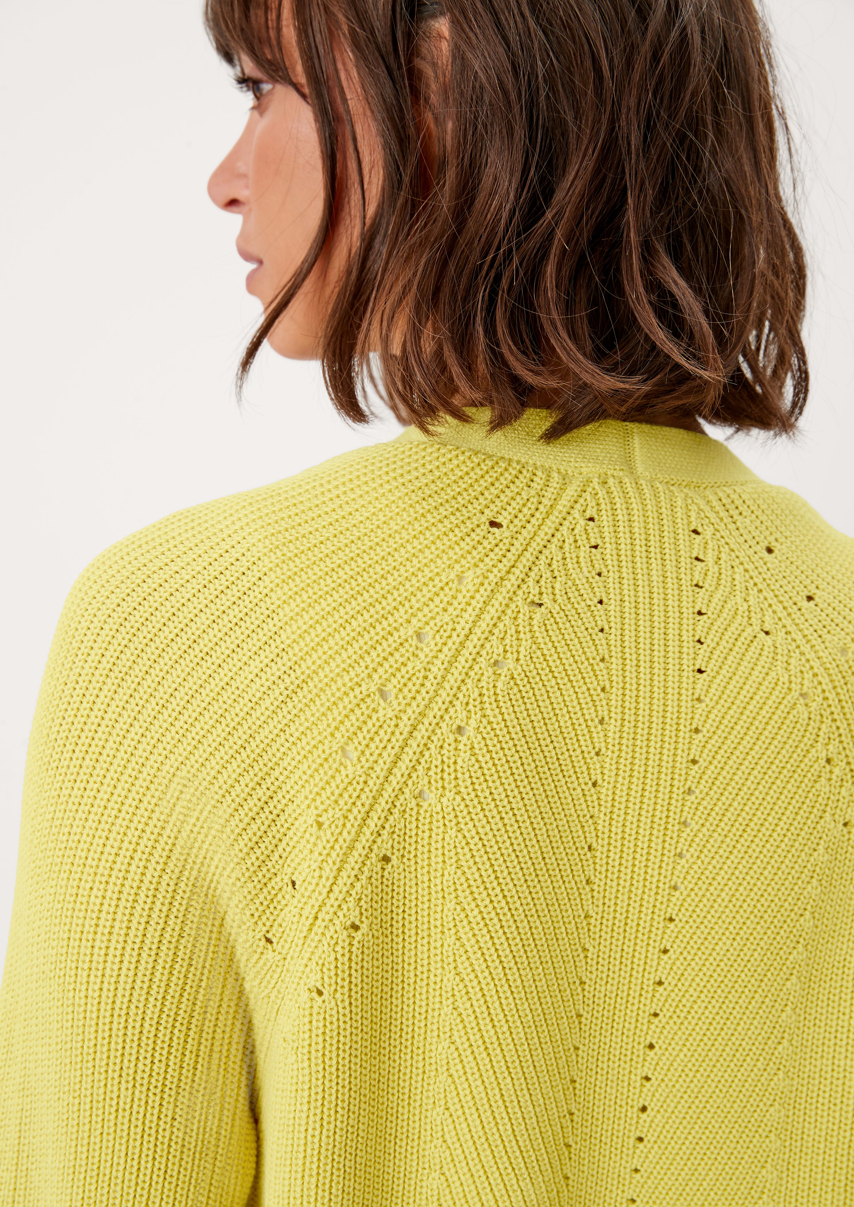 s.Oliver Strickjacke Cardigan mit Ajourmuster