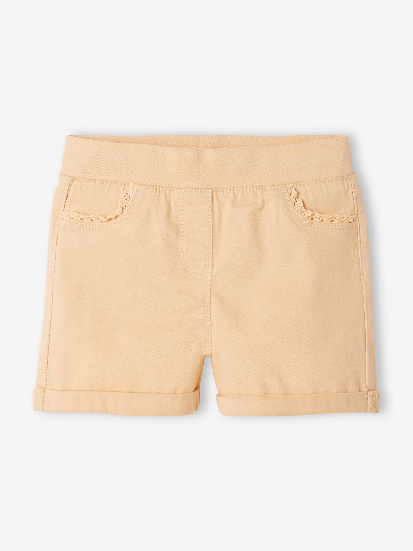 Short tregging Basics fille détail en macramé vert