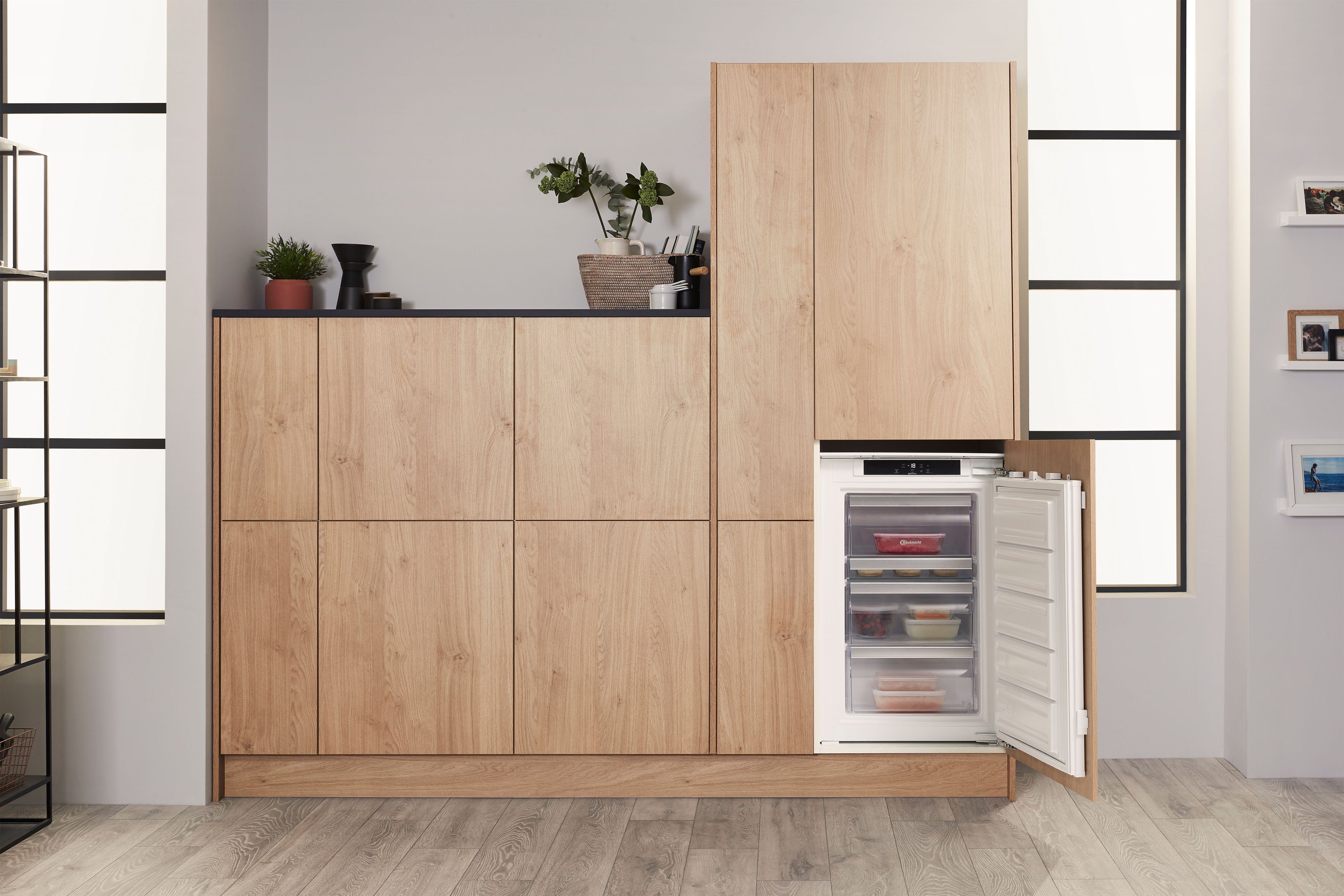 BAUKNECHT Einbaugefrierschrank GSI 9F2, 87,3 cm hoch, 55,7 cm breit