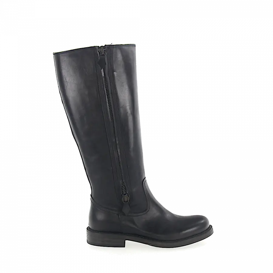 Budapester - Stiefel Schwarz Kalbsleder - schwarz
