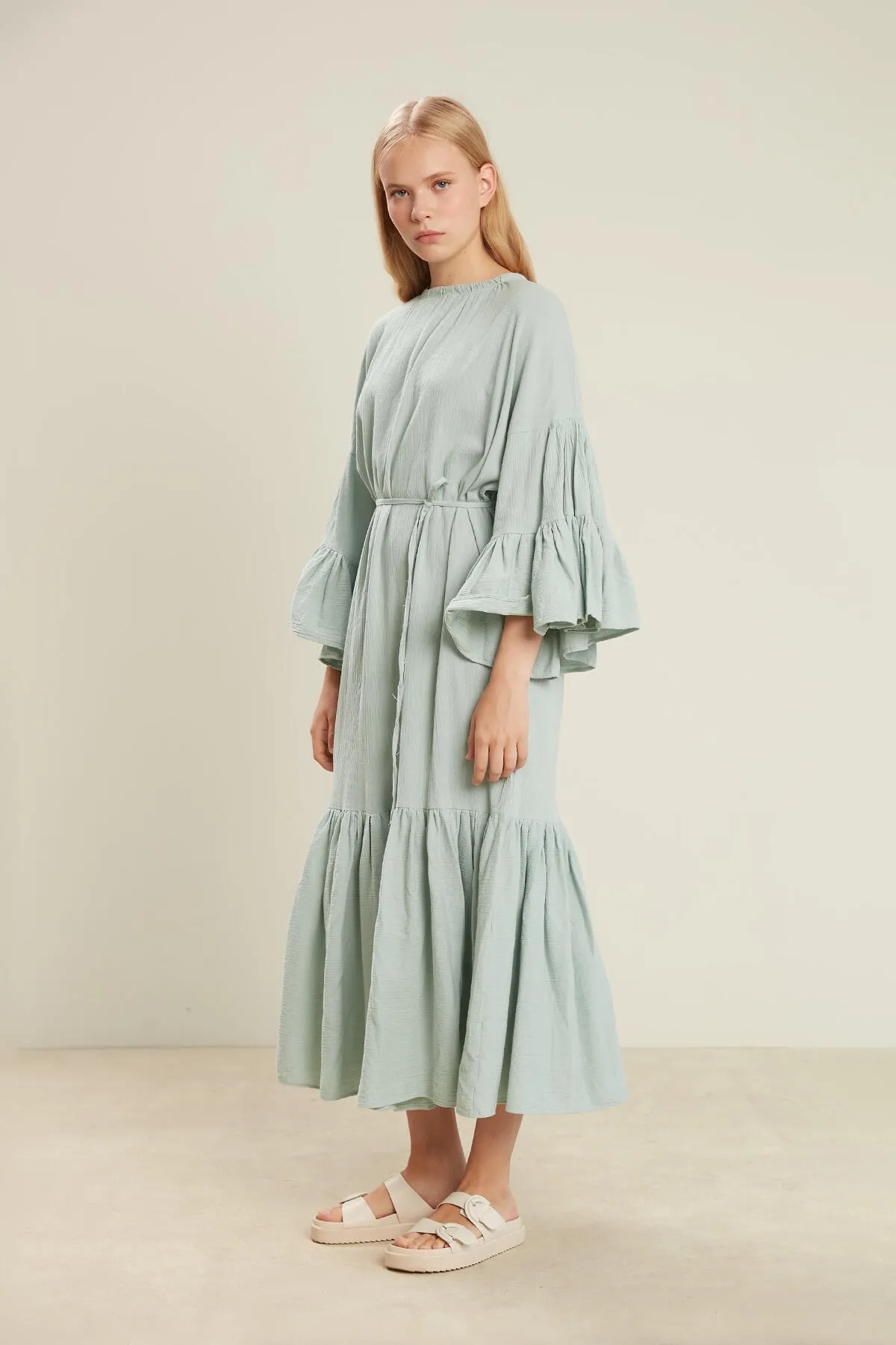 Manuka  BODENKLEID AUS BAUMWOLLE CRINKLE MINZE