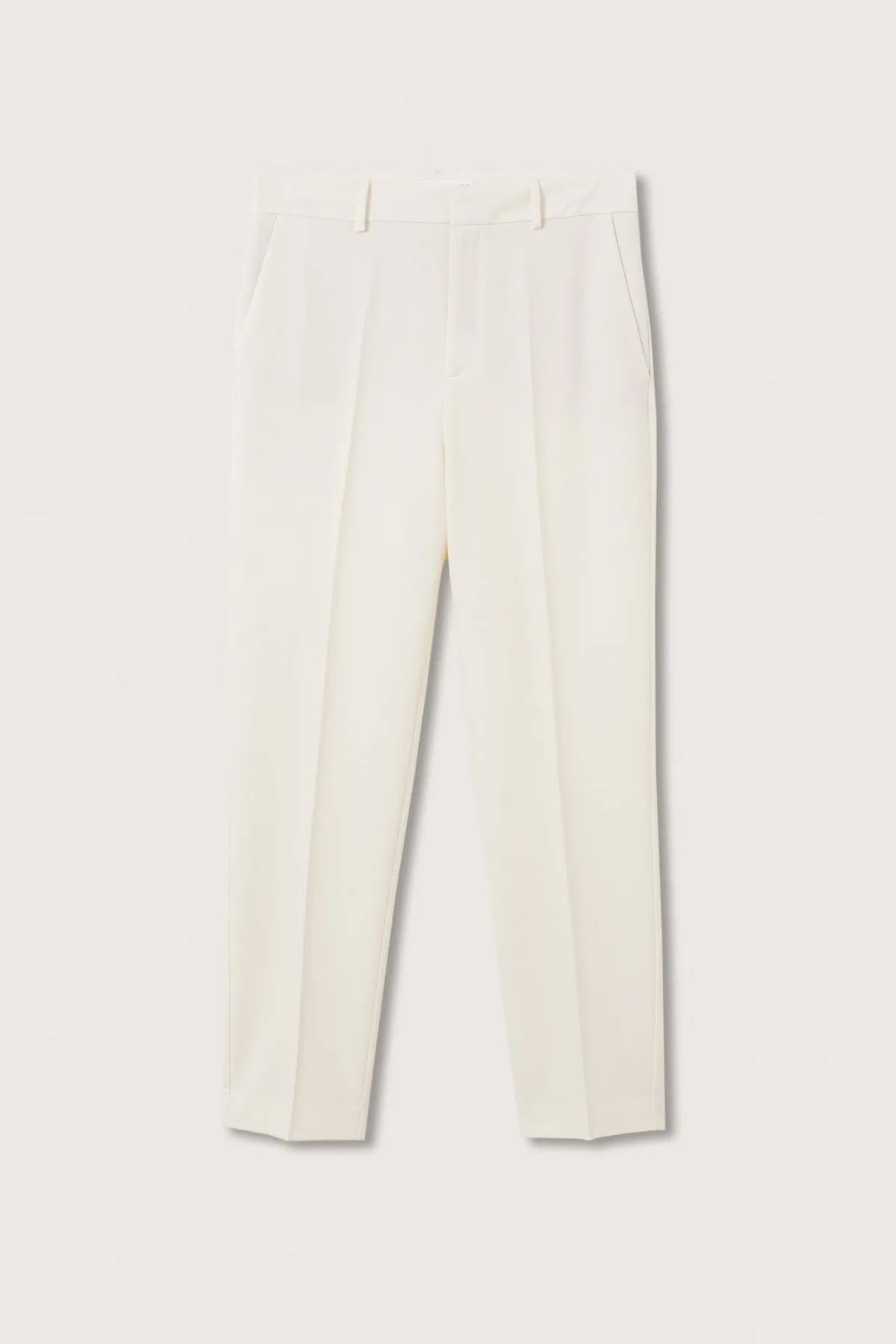 MANGO  Ecrufarbene Damenhose 27053263