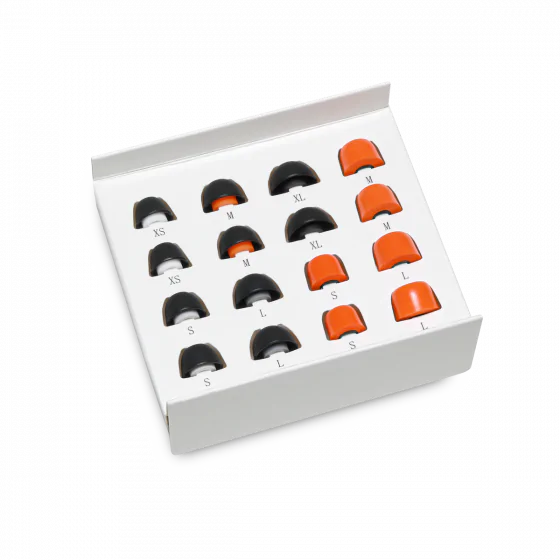 Schaumstoff & Silikon Ohrpassstücke Set BYRD (2. Generation) Schaumstoff & Silikon Ohrpassstücke, orange/schwarz