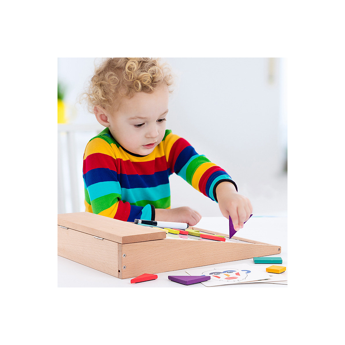 Lernspielzeug für Kinder magnetische Puzzlebausteine