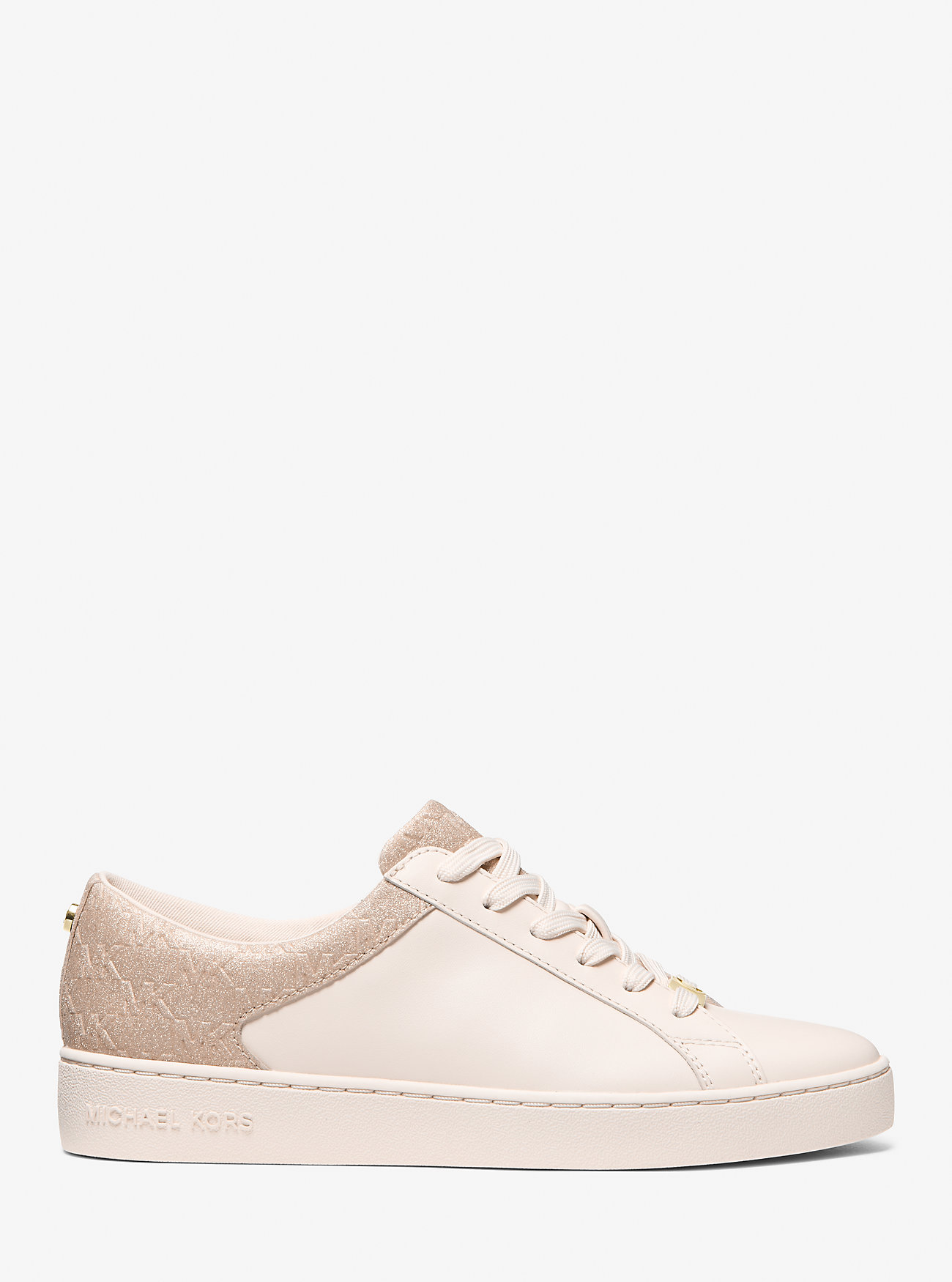 Keaton joggesko i skinn og glitter med preget logo – BALLET