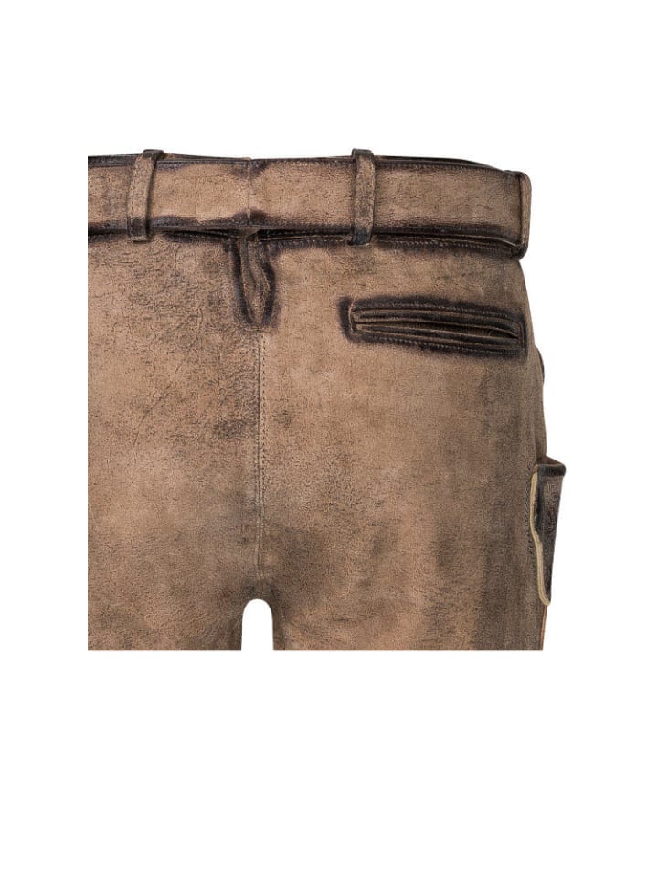 Nübler Lederhose kurz Max in Hellbraun günstig kaufen