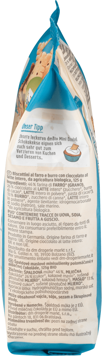 Mini Schokokekse, Dinkel, 125 g