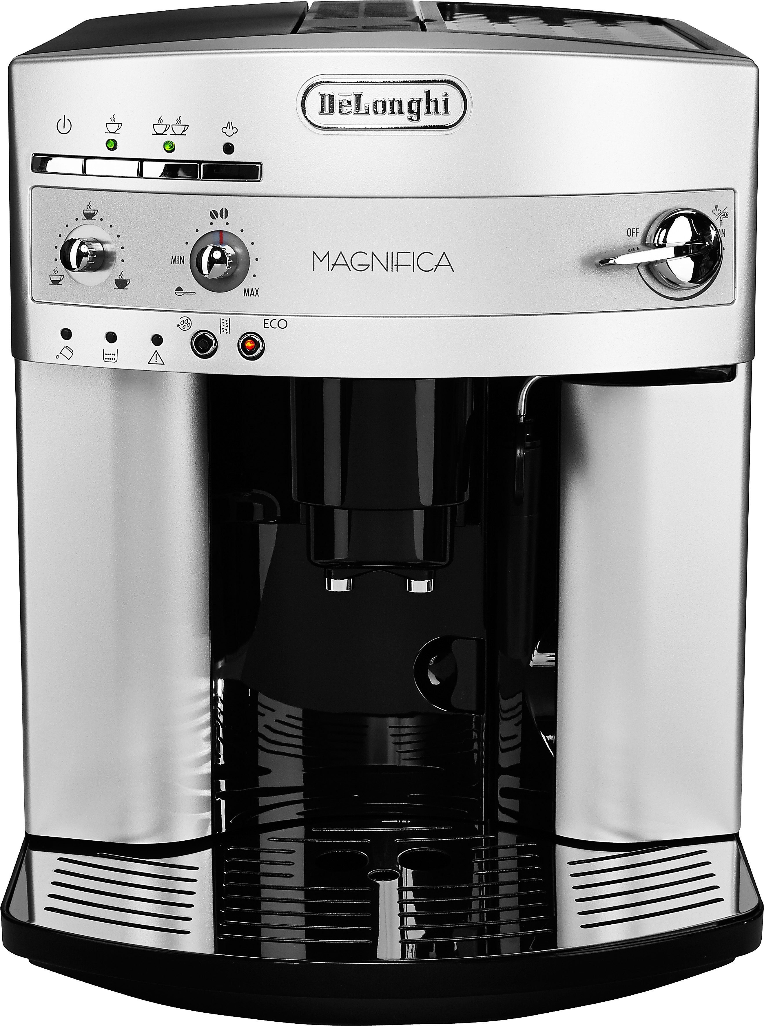 De'Longhi Kaffeevollautomat Magnifica ESAM 3200.S, Milchaufschäumdüse, Kegelmahlwerk 13 Stufen, Herausnehmbare Brühgruppe