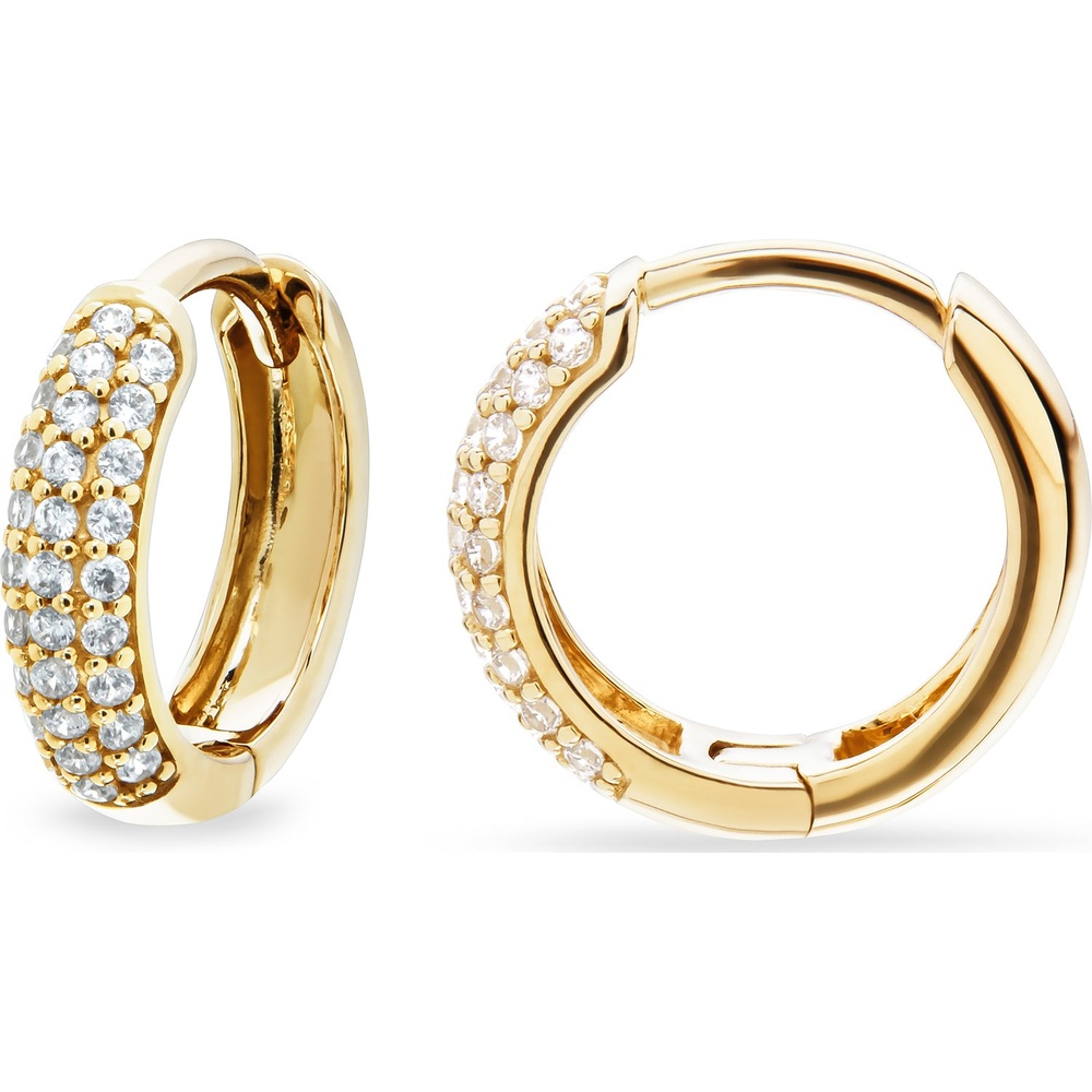 FAVS Créoles 375 Or jaune Boucles d'oreilles