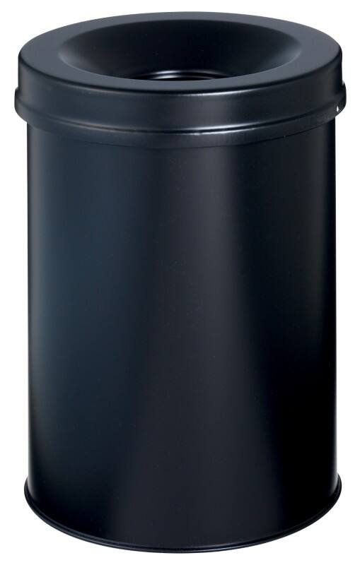 DURABLE Papierkorb Schwarz 15L Metall 35,7 cm