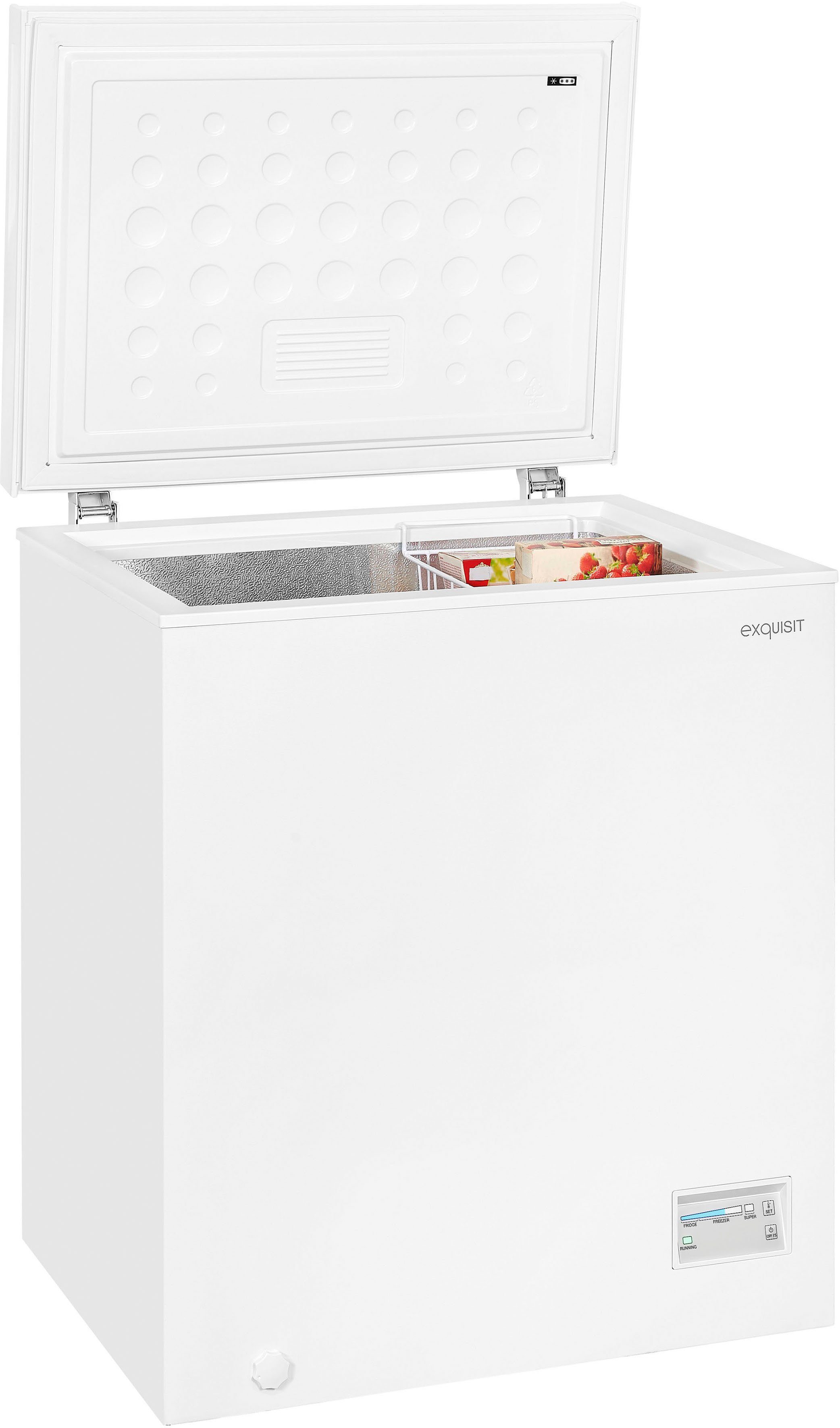exquisit Gefriertruhe GT150-E-040E weiss, 70,5 cm breit, 142 l