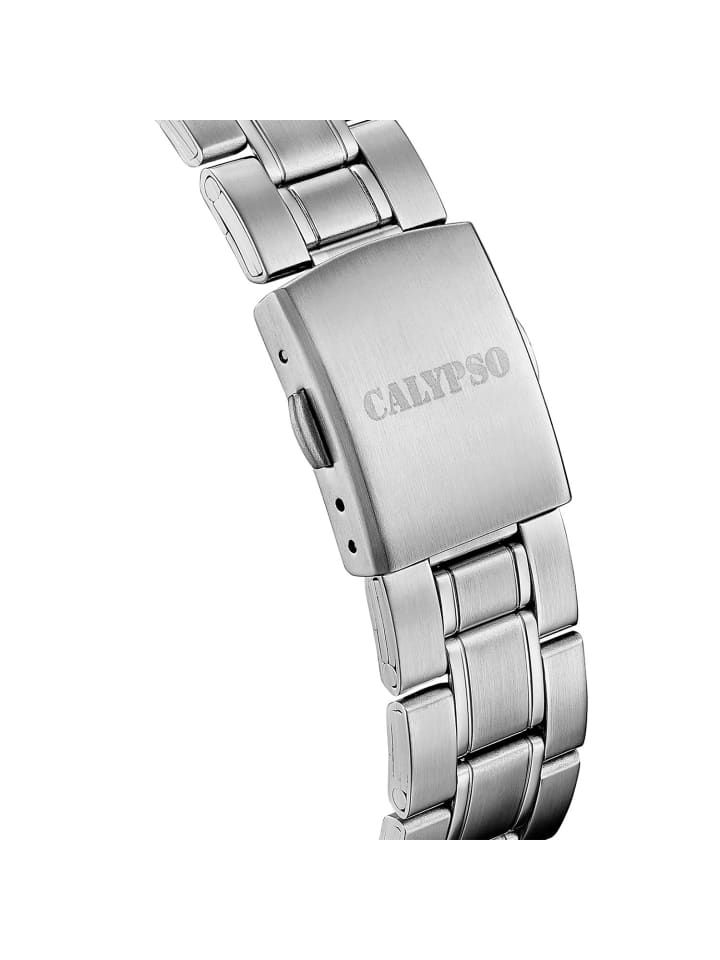 Calypso Herrenuhr Quarz Stahl/Hellblau günstig kaufen onesize
