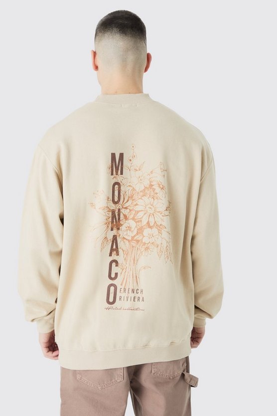 Tall Sweatshirt mit Monaco-Print