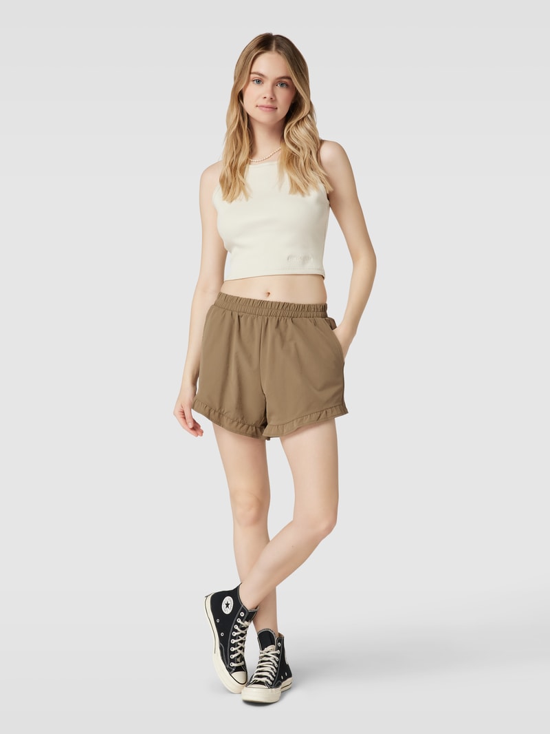 Shorts mit elastischem Bund Modell 'KIRBY' in khaki