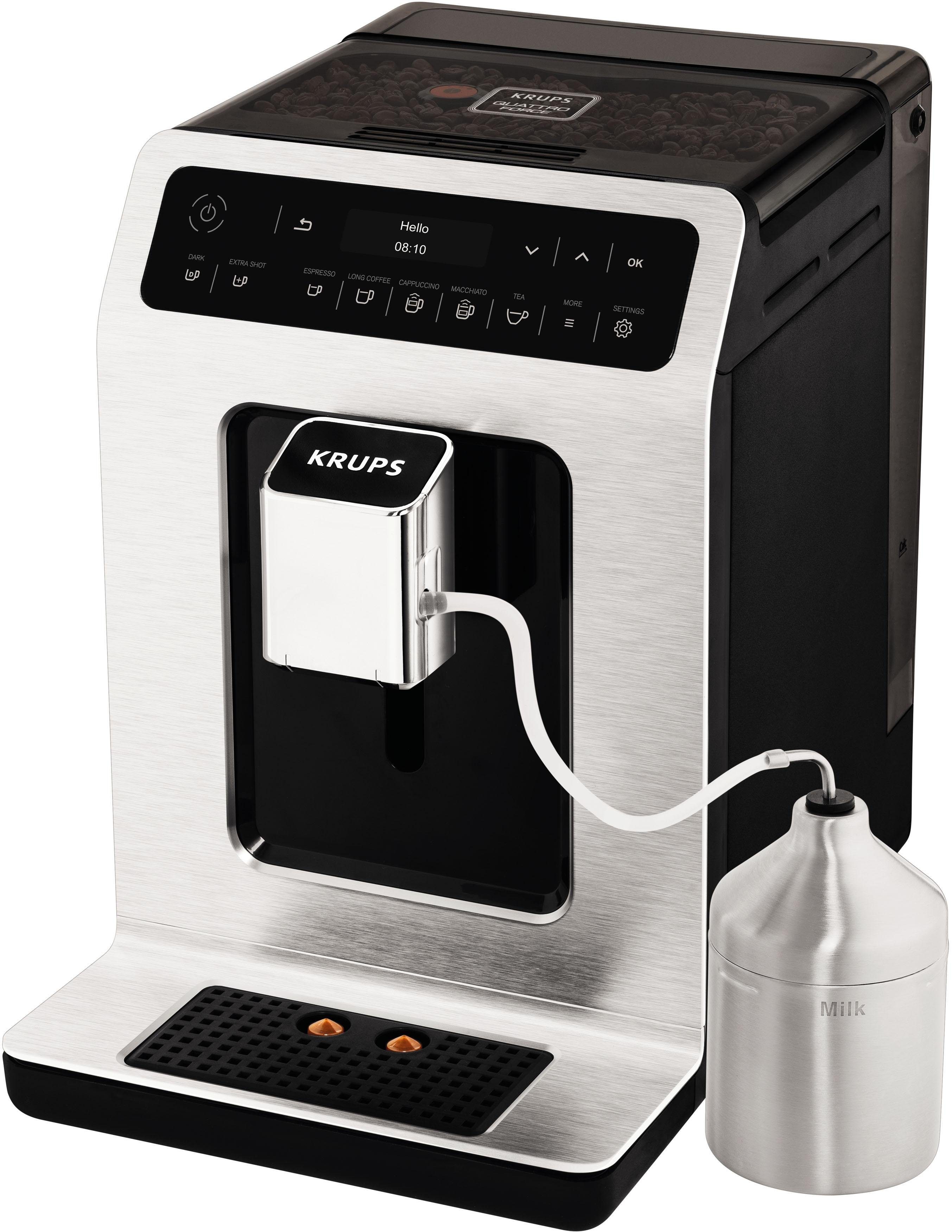 Krups Kaffeevollautomat EA891D Evidence, 12 Kaffee- und 3 Tee-Variationen, OLED-Display und Touchscreen