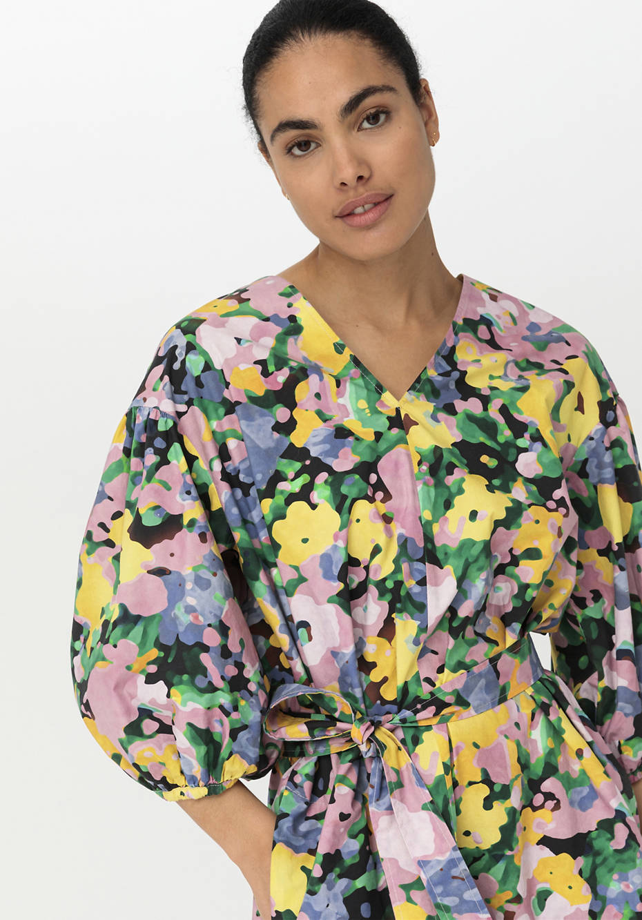 Midi-Kleid aus reiner Bio-Baumwolle