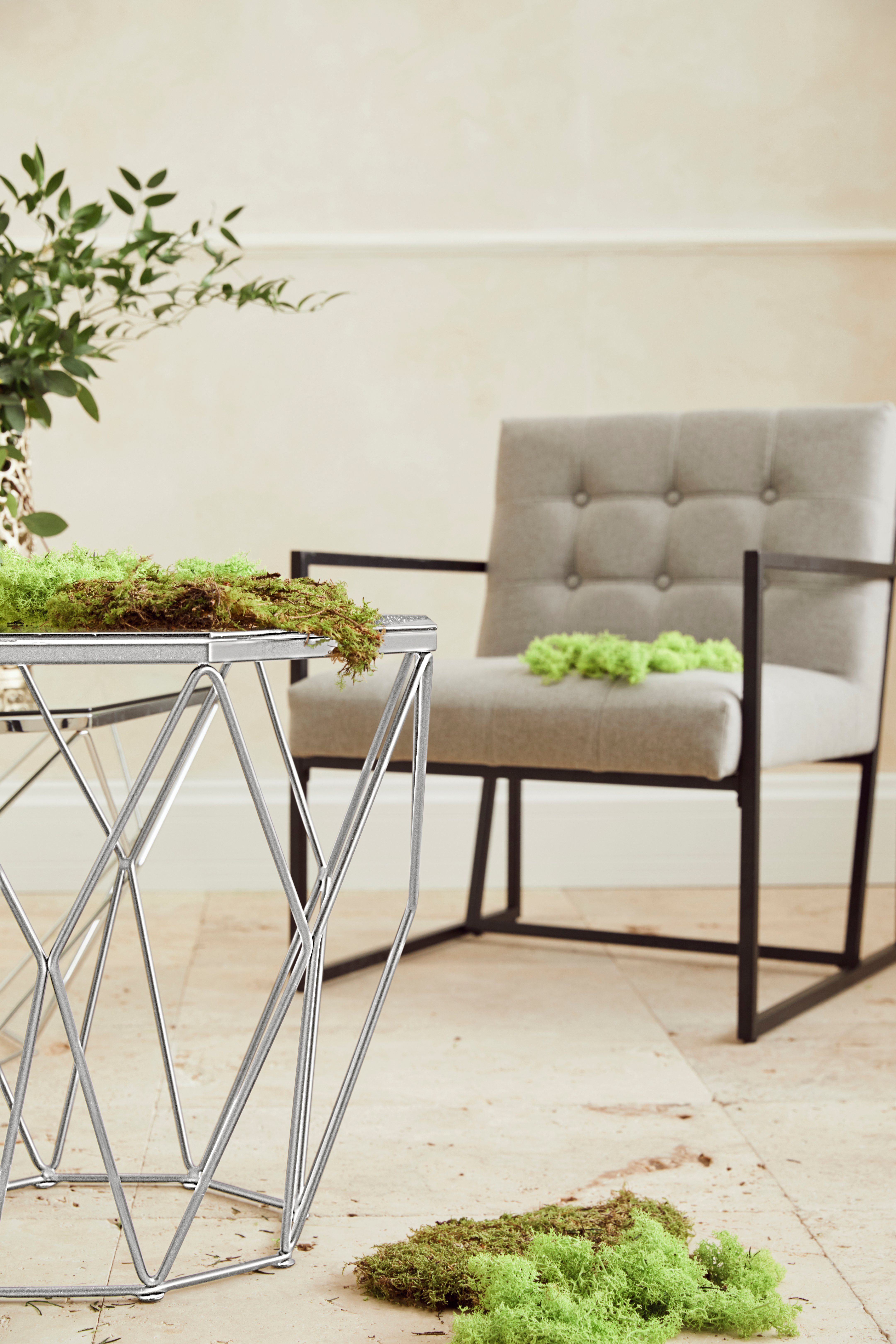 Guido Maria Kretschmer Home&Living Beistelltisch Caen, mit Glasplatte und Metall, Breite 60 cm