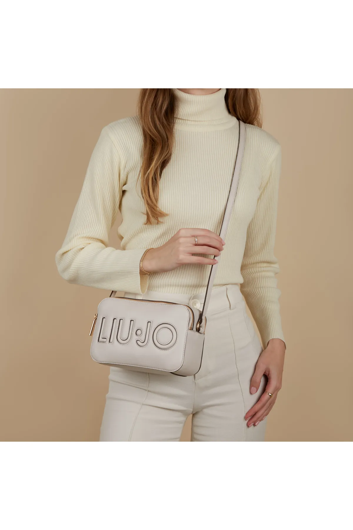 1'ASLAN  Liu Jo Daurin Damen Umhängetasche Taupe Aa4126e0033-33801
