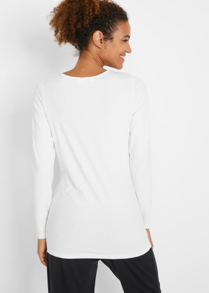 Longshirt mit Bio-Baumwolle (2er Pack)
